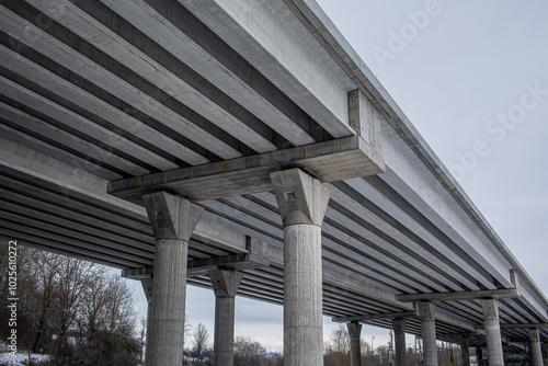 Wallpaper Mural Concrete highway under construction. High quality photo Torontodigital.ca