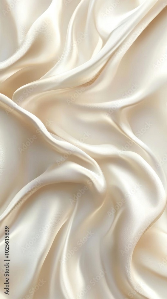 Elegant Draped White Silk Fabric Texture Elegant Draped White Silk Fabric Texture