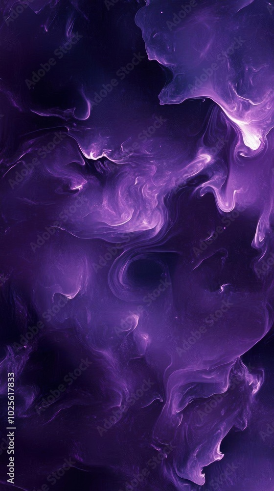 Obraz premium Purple Nebulae: A Cosmic Dance of Light and Darkness