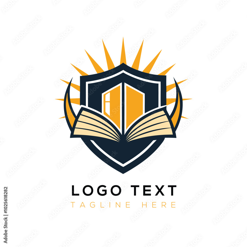 Loremaster Book Crown Logo design Loremaster Book Crown Logo design