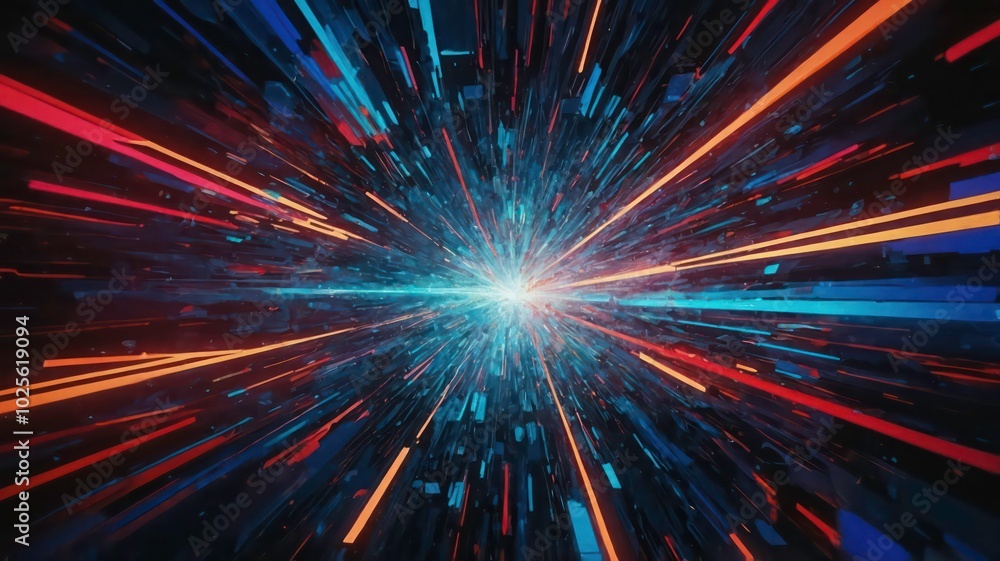 A chaotic arrangement of glitch-like effects and distorted pixels, forming a dynamic and edgy abstract background A chaotic arrangement of glitch-like effects and distorted pixels, forming a dynamic and edgy abstract background