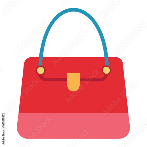 Stylish Handbag Vector Art.