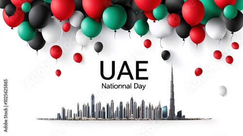 Canvas Print happy National day UAE