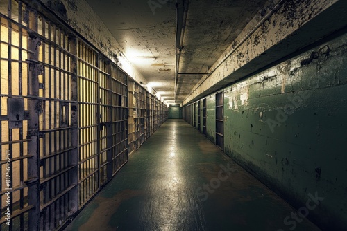 Wallpaper Mural Overcrowded prison cell, with copy space Torontodigital.ca