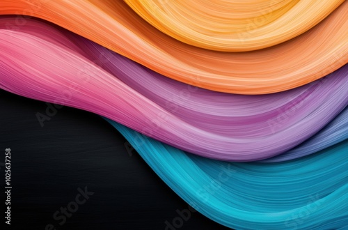 Vibrant abstract color waves