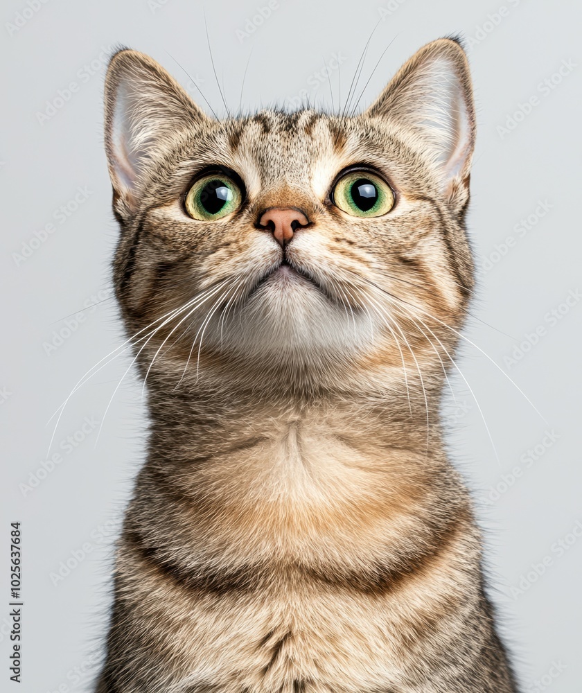 close-up portrait of a curious cat close-up portrait of a curious cat