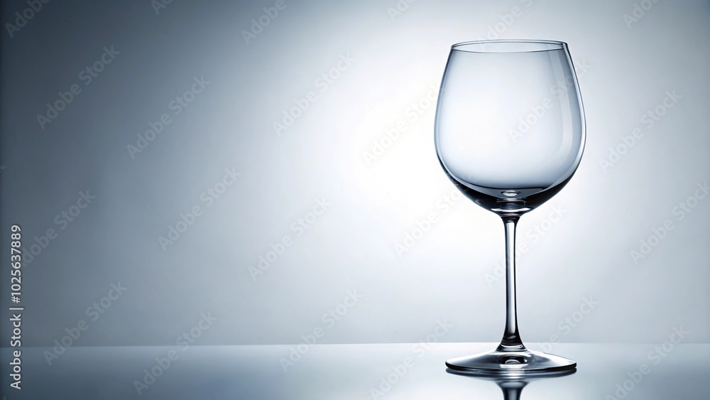 Empty glass of wine isolated on white background Empty glass of wine isolated on white background