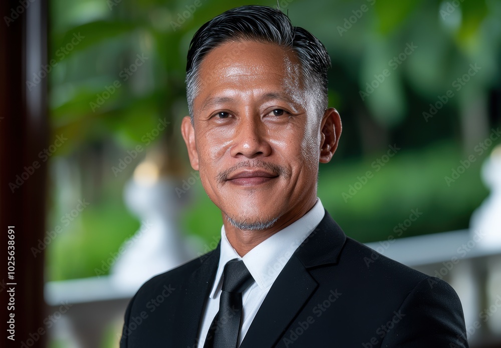 Mature asian businessman in formal attire Mature asian businessman in formal attire