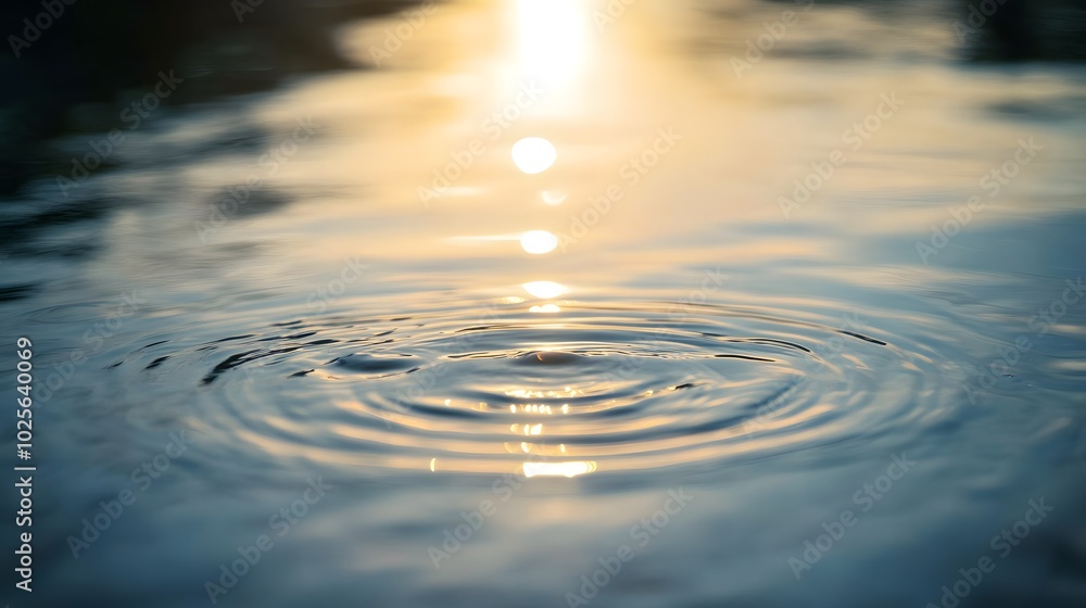 Soft light reflections on water: Minimal shapes or objects reflected on a still water surface, with light rippling gently across the scene, enhancing the peaceful effect Soft light reflections on water: Minimal shapes or objects reflected on a still water surface, with light rippling gently across the scene, enhancing the peaceful effect