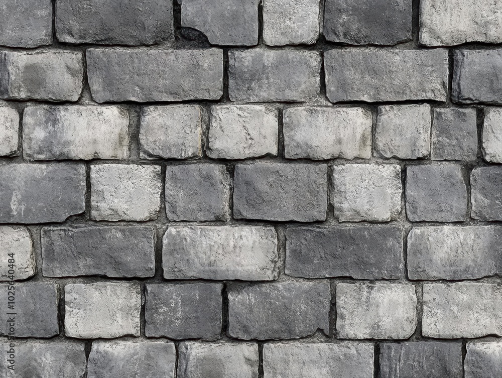 Gray Brick Wall Texture - Seamless Pattern Gray Brick Wall Texture - Seamless Pattern