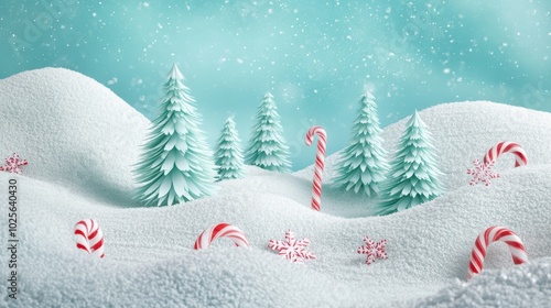 The Winter Candyland Scene