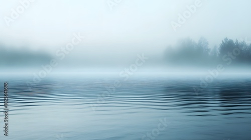 Soft mist with sound ripples: A misty landscape with sound ripples gently moving through the air, creating a visual representation of calming, soothing sounds