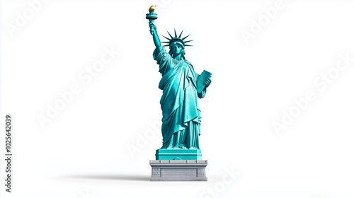 Iconic Statue of Liberty in Vibrant Color