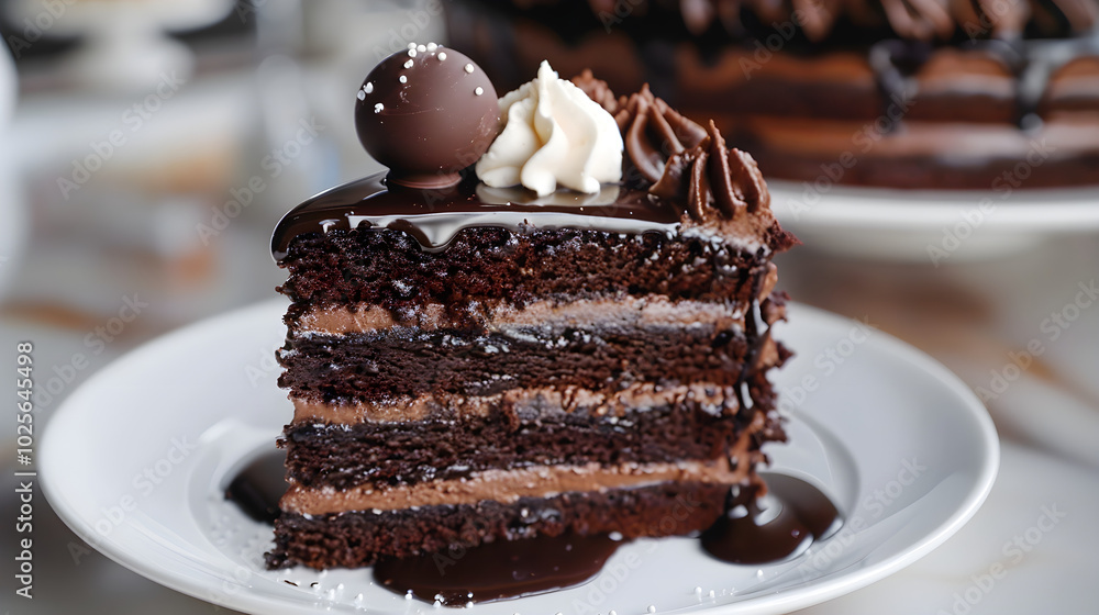 chocolate cake on a plate chocolate cake on a plate