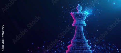 Queen Chess Piece, Digital Art