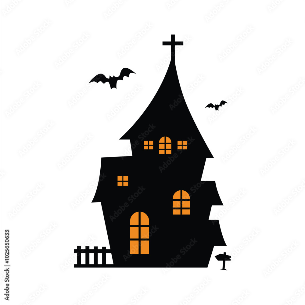 Simple Haunted House Design for Halloween Night Simple Haunted House Design for Halloween Night