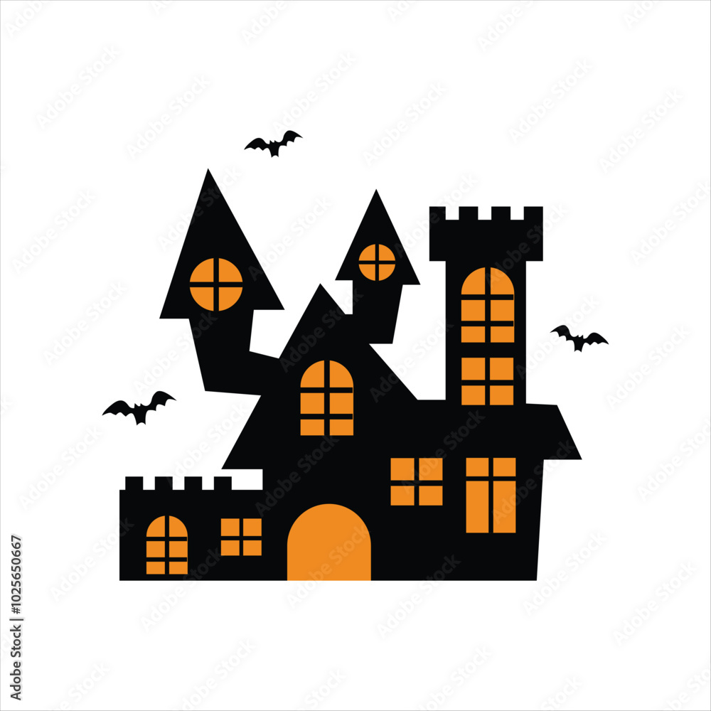 Simple Haunted House Design for Halloween Night Simple Haunted House Design for Halloween Night
