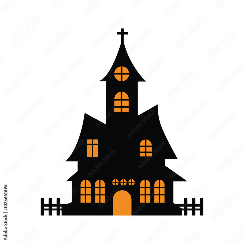 Simple Haunted House Design for Halloween Night Simple Haunted House Design for Halloween Night