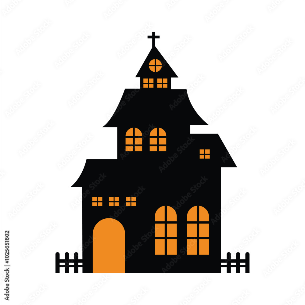 Simple Haunted House Design for Halloween Night Simple Haunted House Design for Halloween Night