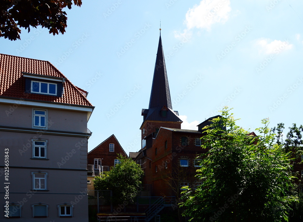 Obraz premium Historical Church in the Old Town of Otterndorf, Lower Saxony