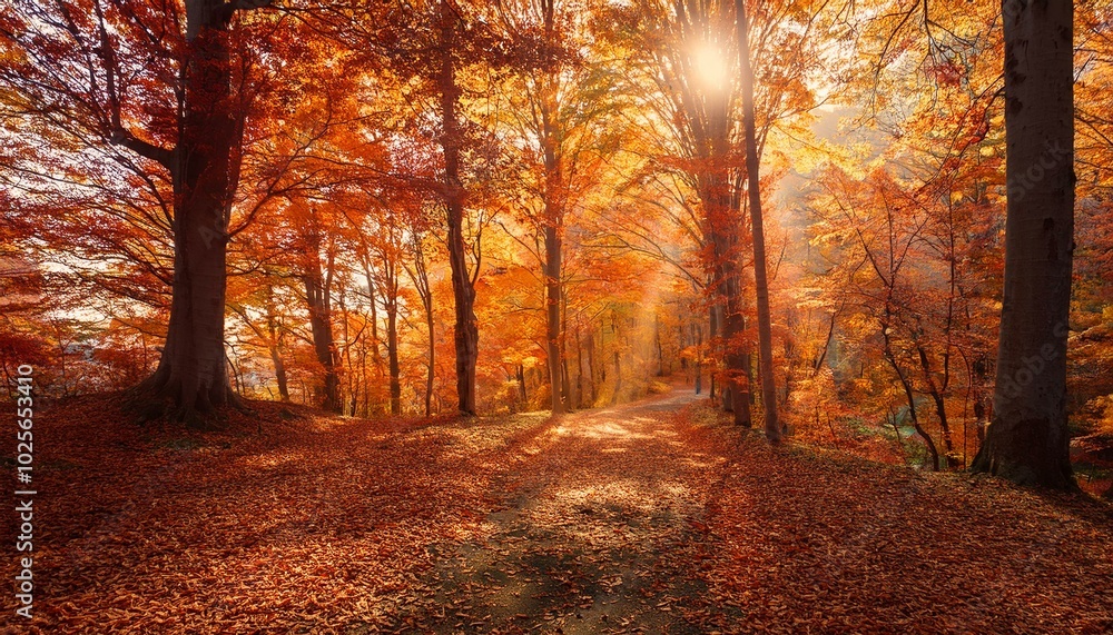 Fototapeta premium A tapestry of colors creates a stunning backdrop. 