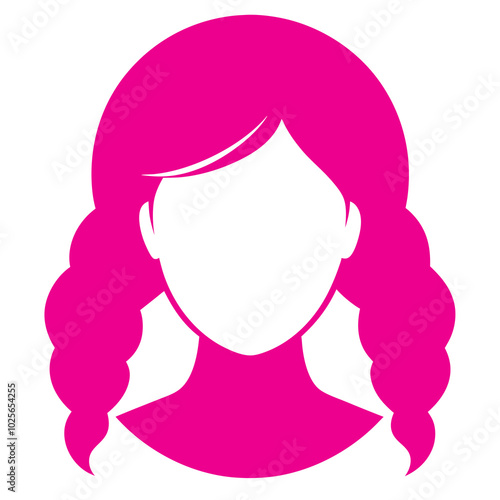 Trendy Hairstyle Evolution Icon Vector Artwork Illustration Design for Girls Fashion

