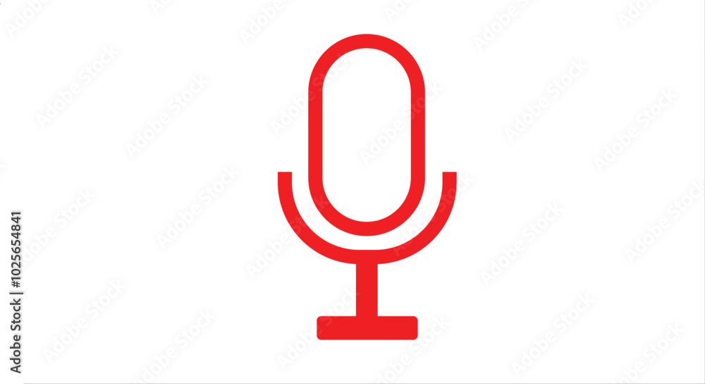 microphone icon simple, microphone logo design on white background. microphone icon simple, microphone logo design on white background.