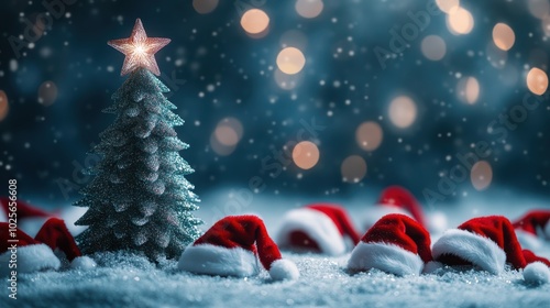 The Christmas Tree with Hats