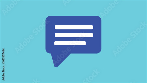 Abstract text message icon set. chat speech balloon vector symbol, simple  icon.