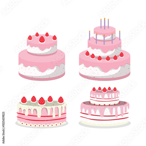 Delightful Assorted Birthday Cakes for Special Celebrations