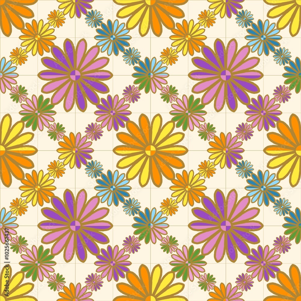seamless pattern with flowers seamless pattern with flowers