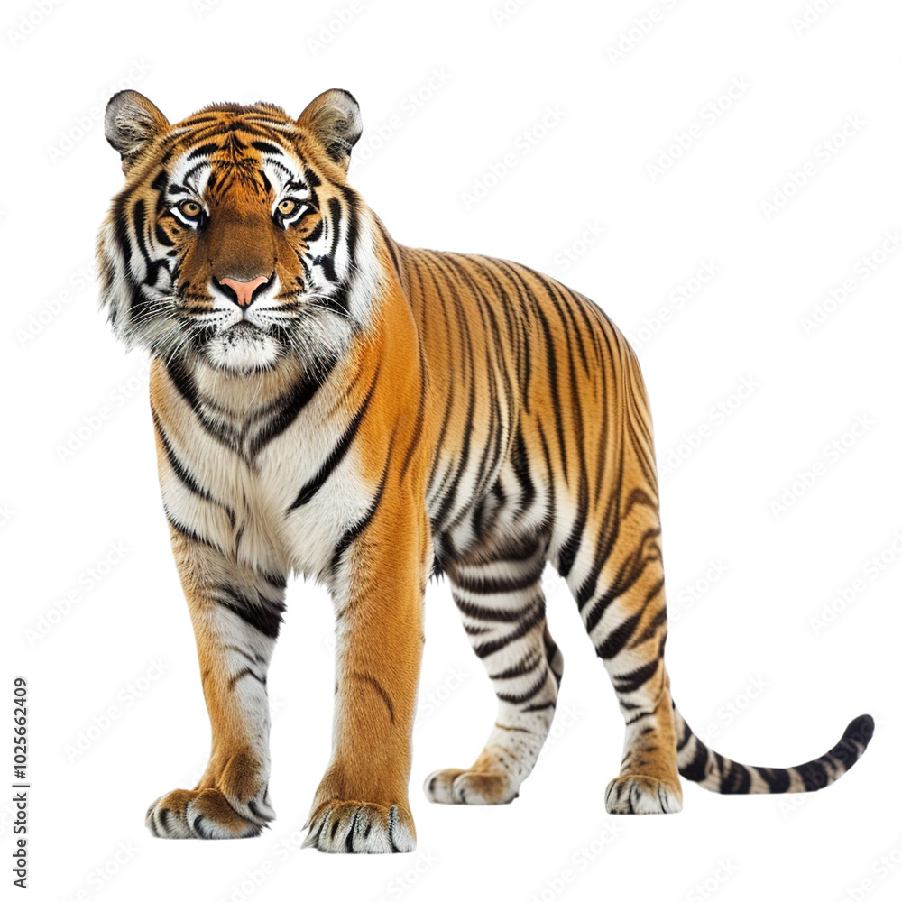 tiger isolated on white background