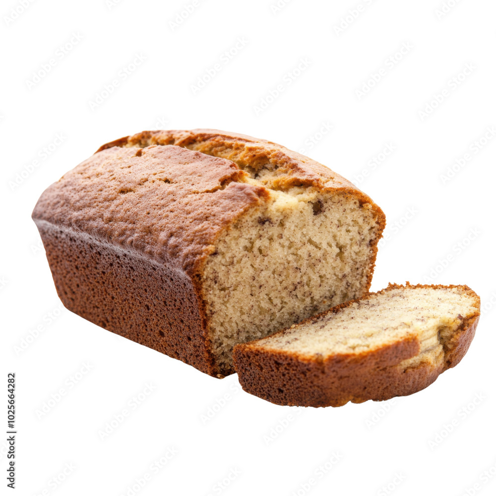 A freshly baked loaf of banana bread sliced and ready to enjoy on a wooden cutting board A freshly baked loaf of banana bread sliced and ready to enjoy on a wooden cutting board