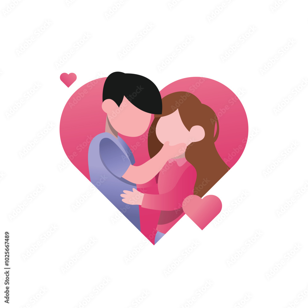 Valentine’s Day Flat Design for Romantic Couples Valentine’s Day Flat Design for Romantic Couples