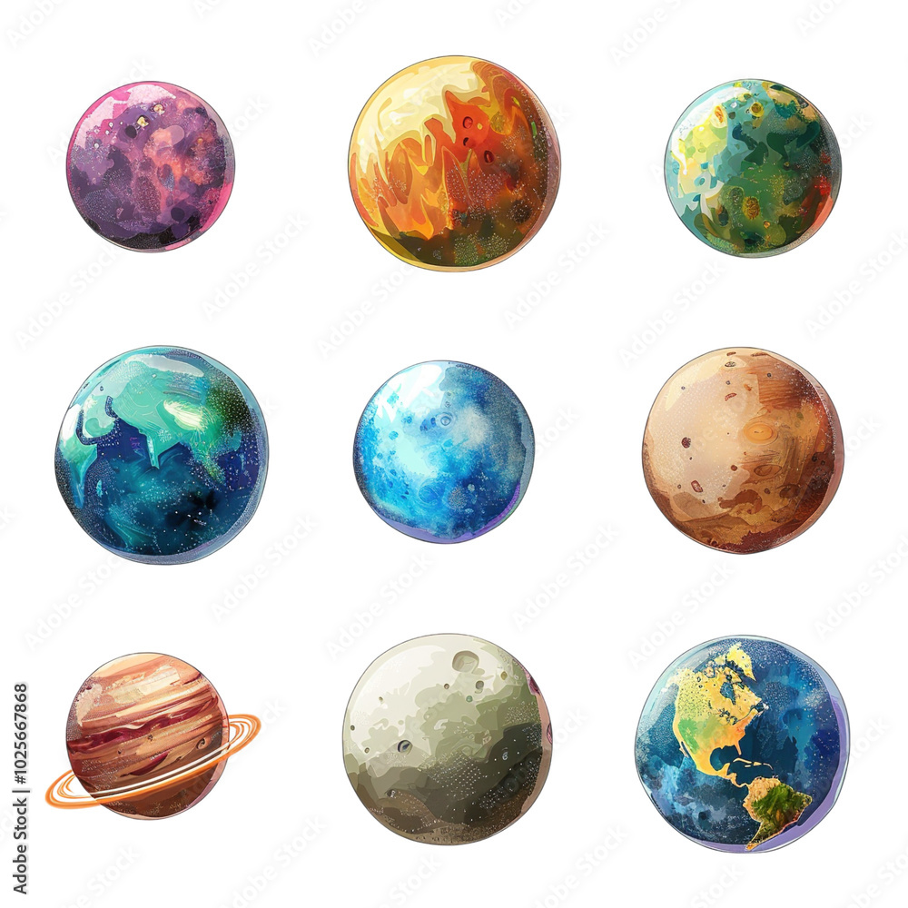 set of globes set of globes