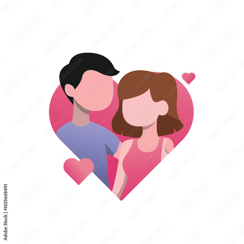Valentine’s Day Flat Design for Romantic Couples Valentine’s Day Flat Design for Romantic Couples