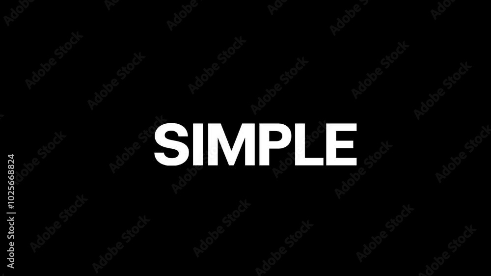 text animation title SIMPLE transaparent background text animation title SIMPLE transaparent background