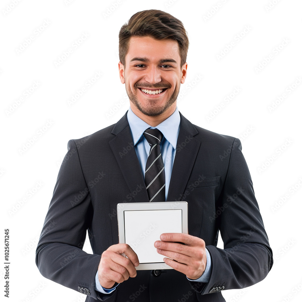 businessman holding tablet computer businessman holding tablet computer