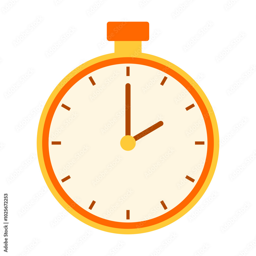 Watch timer clipart time flat illustration sticker Watch timer clipart time flat illustration sticker