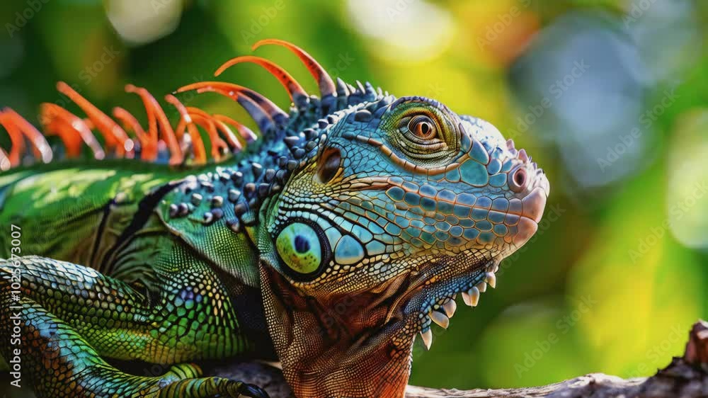 Close Up of an Iguana. Stunning 4K Ultra HD Footage - Perfect for Professional Projects Close Up of an Iguana. Stunning 4K Ultra HD Footage - Perfect for Professional Projects