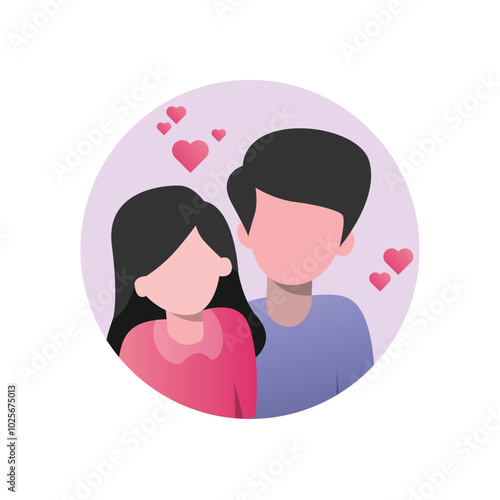 Romantic Valentine’s Day Icon Set for Lovers