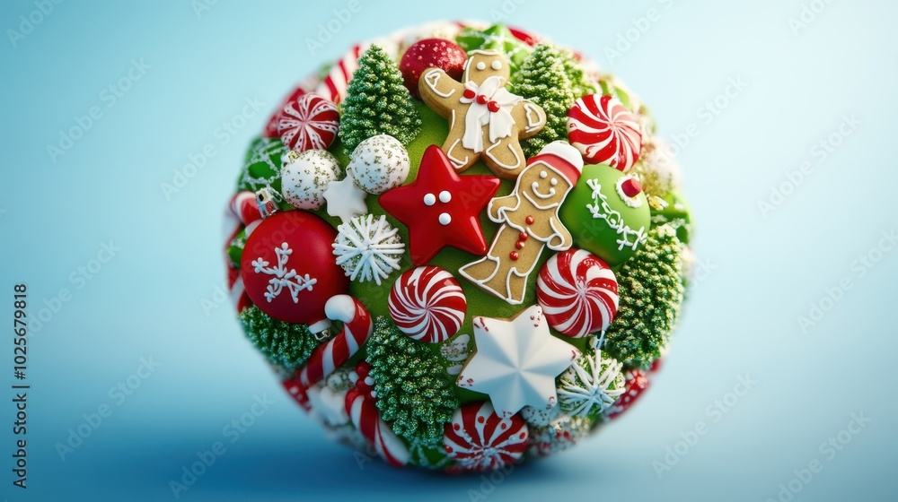 The Gingerbread Christmas Decor Sphere The Gingerbread Christmas Decor Sphere