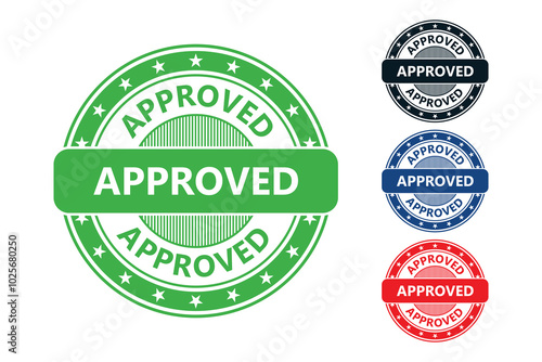 approved sign concept different colour