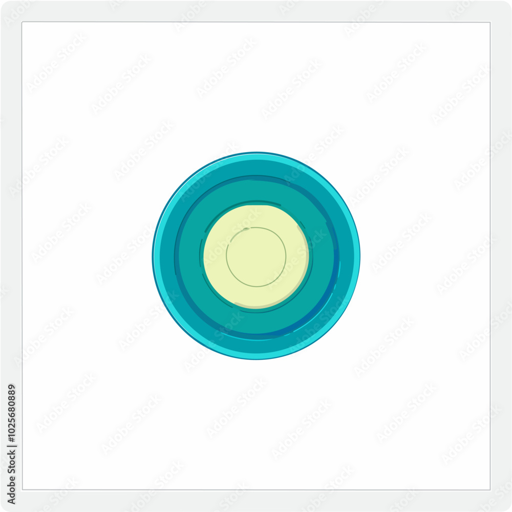 Vector illustration of the blue disc on white background. Vector illustration. Vector illustration of the blue disc on white background. Vector illustration.