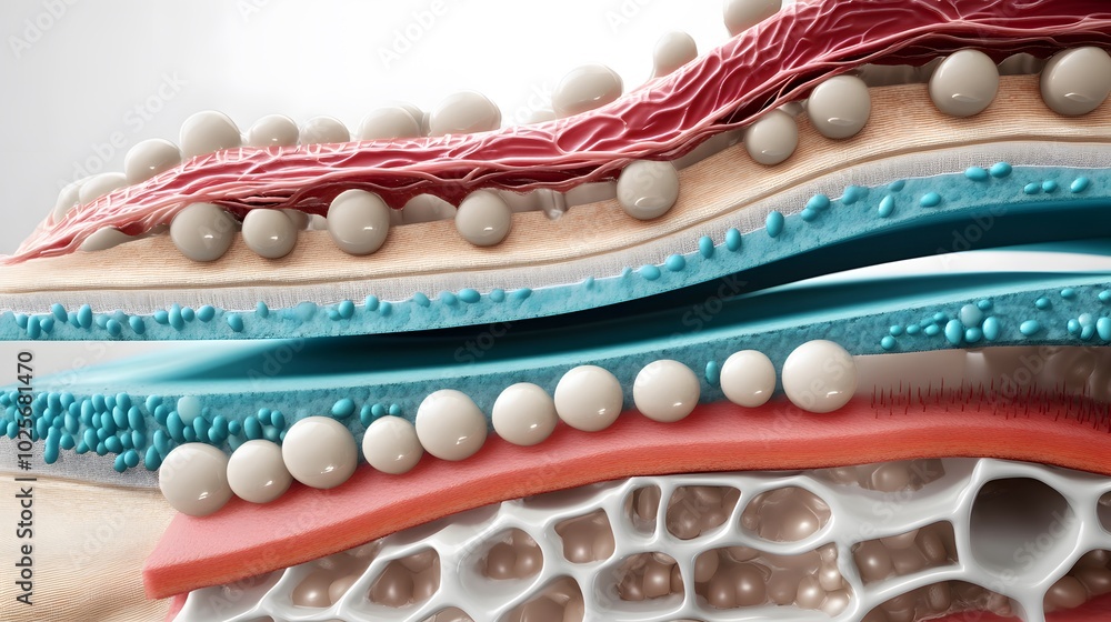 Visual Representation of Biological Tissue Layers Visual Representation of Biological Tissue Layers