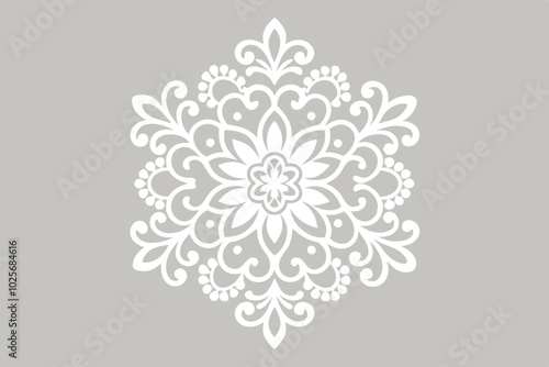 Explore our elegant floral lace pattern vector artwork, perfect for fashion design. This intricate and stylish illustration adds a touch of sophistication to any project. 