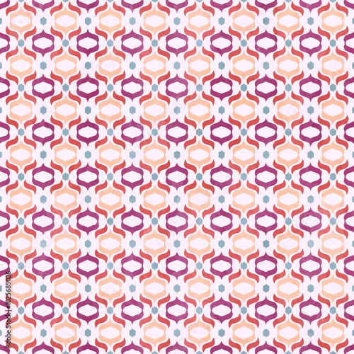 seamless pattern with geometric shapes