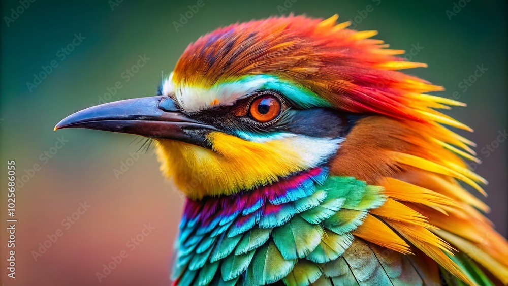 Majestic Bird Crest with Vibrant Feathers Showcasing Nature's Beauty and Intricate Details Majestic Bird Crest with Vibrant Feathers Showcasing Nature's Beauty and Intricate Details