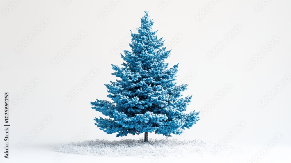 The Blue Winter Christmas Tree The Blue Winter Christmas Tree
