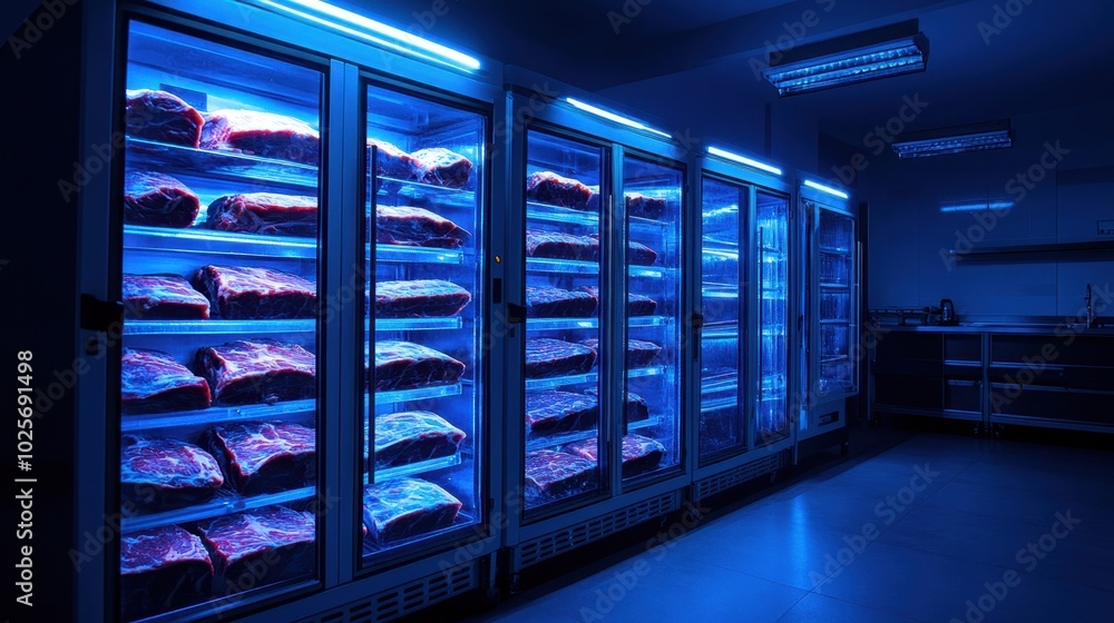 Dry Aging Beef in Refrigerated Display Units Dry Aging Beef in Refrigerated Display Units